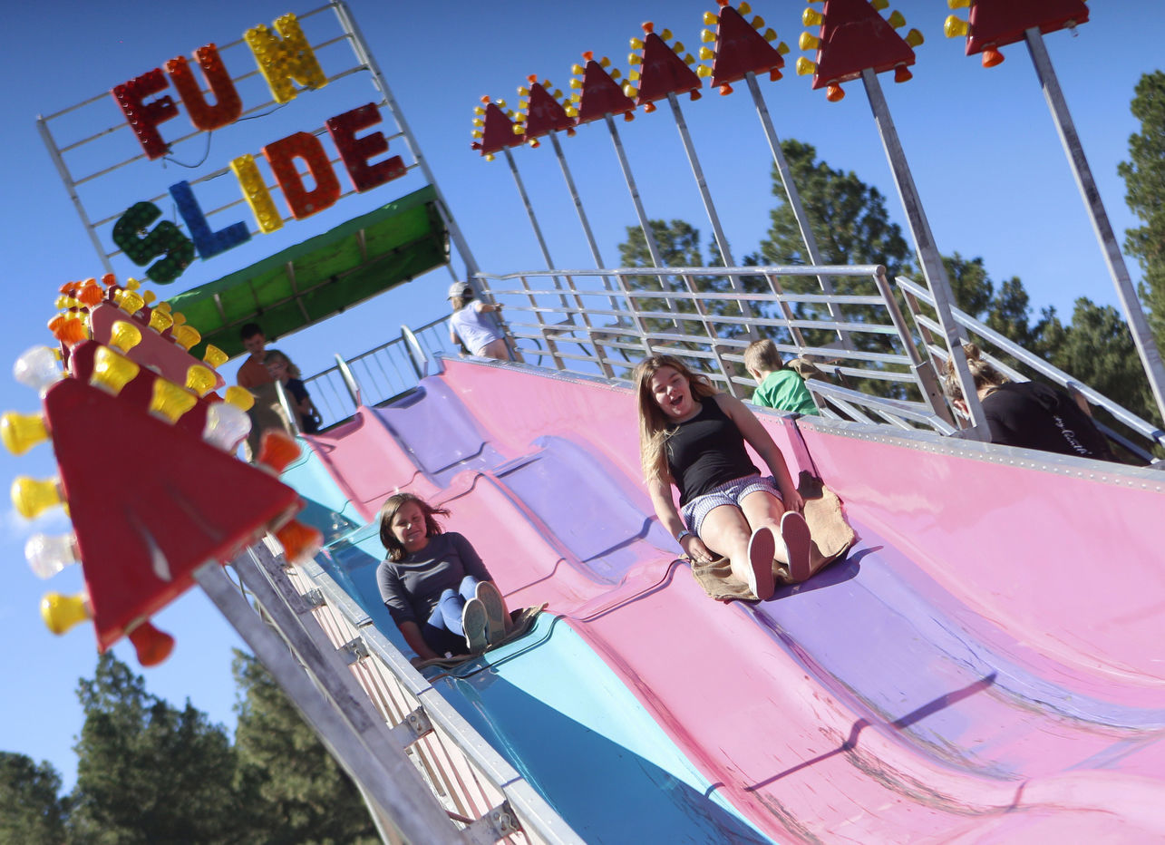 Flying Down The Fun Slide.
